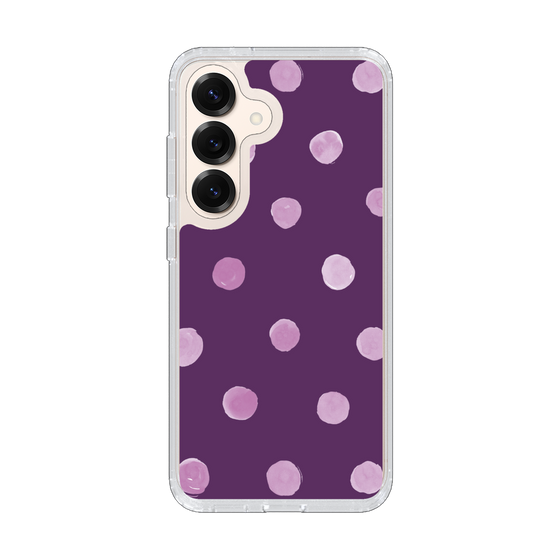 Slim Protection Case［ Watercolor Dots Retro Color - Purple ］