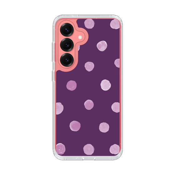Slim Protection Case［ Watercolor Dots Retro Color - Purple ］
