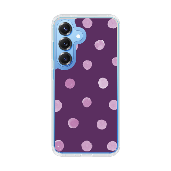 Slim Protection Case［ Watercolor Dots Retro Color - Purple ］