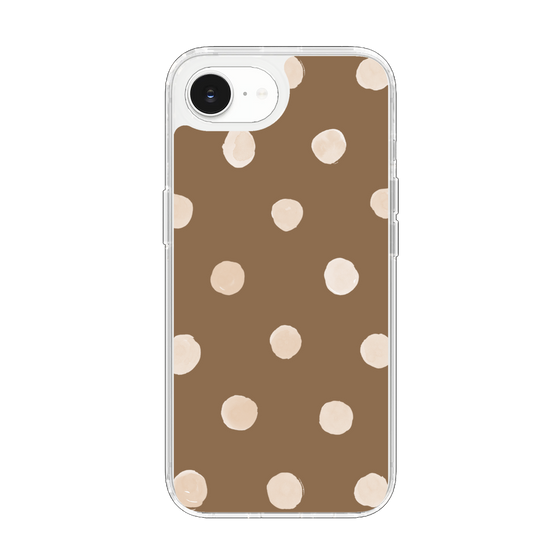 Slim Protection Case［ Watercolor Dots Retro Color - Brown ］
