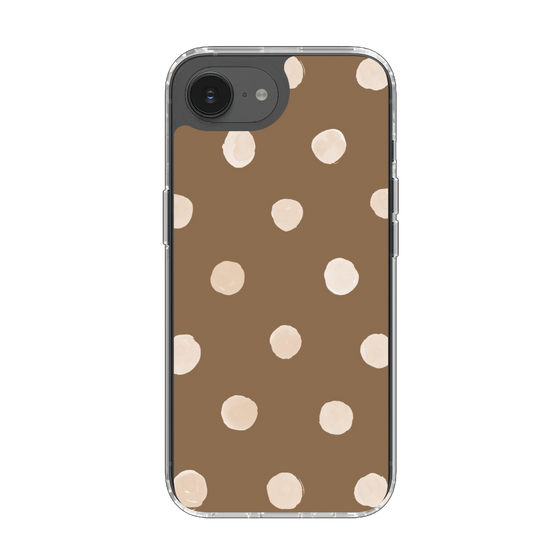 Slim Protection Case［ Watercolor Dots Retro Color - Brown ］