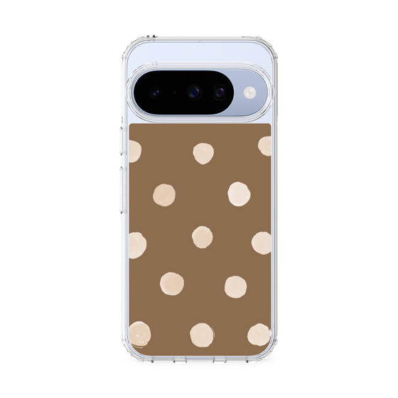 Slim Protection Case［ Watercolor Dots Retro Color - Brown ］