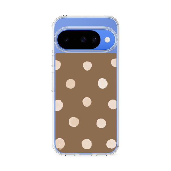 Slim Protection Case［ Watercolor Dots Retro Color - Brown ］