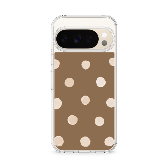 Slim Protection Case［ Watercolor Dots Retro Color - Brown ］