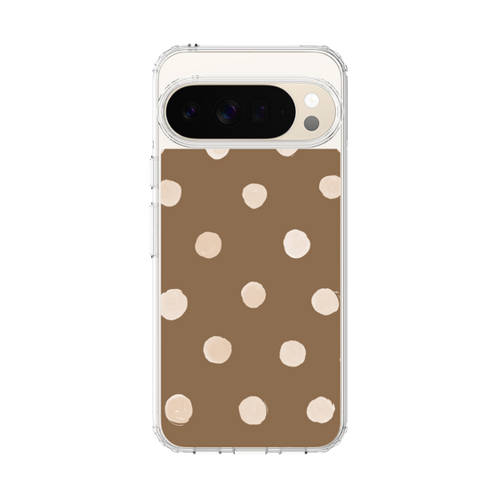 Slim Protection Case［ Watercolor Dots Retro Color - Brown ］