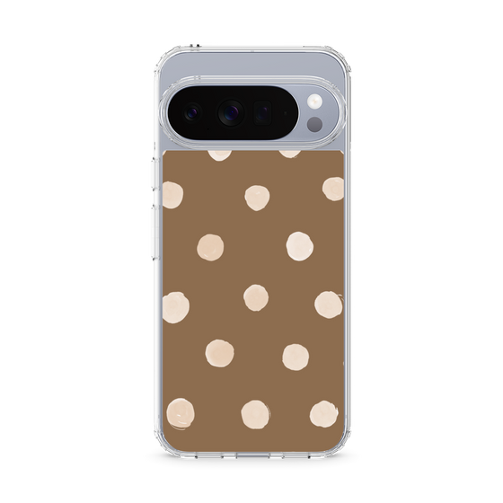 Slim Protection Case［ Watercolor Dots Retro Color - Brown ］