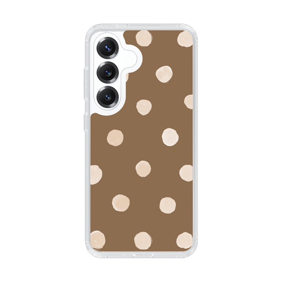 Slim Protection Case［ Watercolor Dots Retro Color - Brown ］