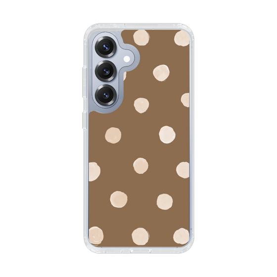 Slim Protection Case［ Watercolor Dots Retro Color - Brown ］
