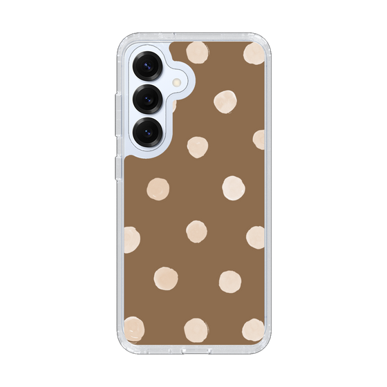 Slim Protection Case［ Watercolor Dots Retro Color - Brown ］