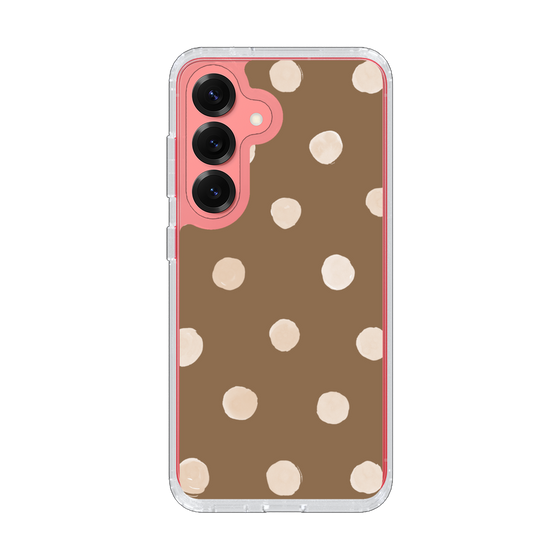 Slim Protection Case［ Watercolor Dots Retro Color - Brown ］