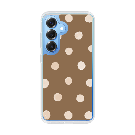 Slim Protection Case［ Watercolor Dots Retro Color - Brown ］