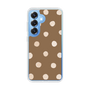Slim Protection Case［ Watercolor Dots Retro Color - Brown ］