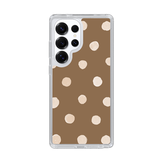 Slim Protection Case［ Watercolor Dots Retro Color - Brown ］