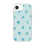 Slim Protection Case［ Watercolor Dots Retro Color - Light Blue ］