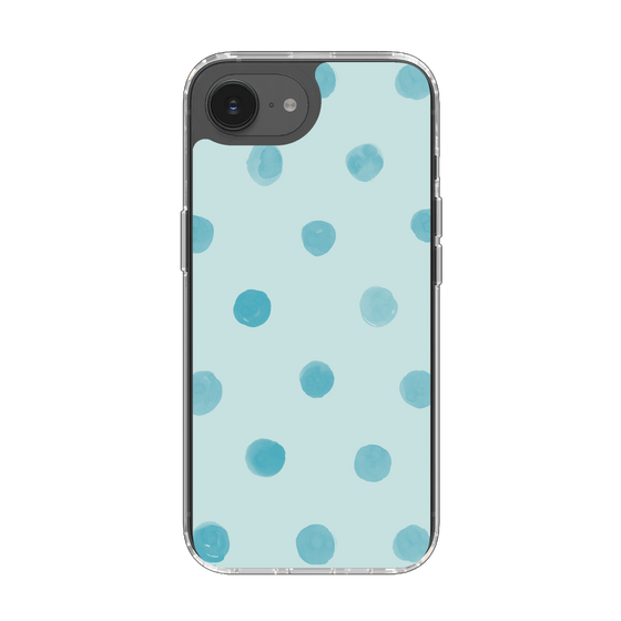 Slim Protection Case［ Watercolor Dots Retro Color - Light Blue ］
