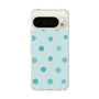 Slim Protection Case［ Watercolor Dots Retro Color - Light Blue ］