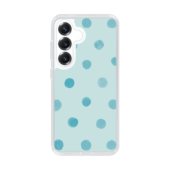 Slim Protection Case［ Watercolor Dots Retro Color - Light Blue ］