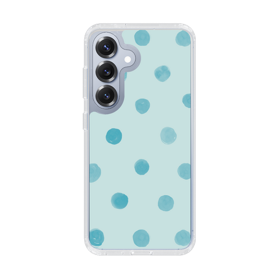 Slim Protection Case［ Watercolor Dots Retro Color - Light Blue ］