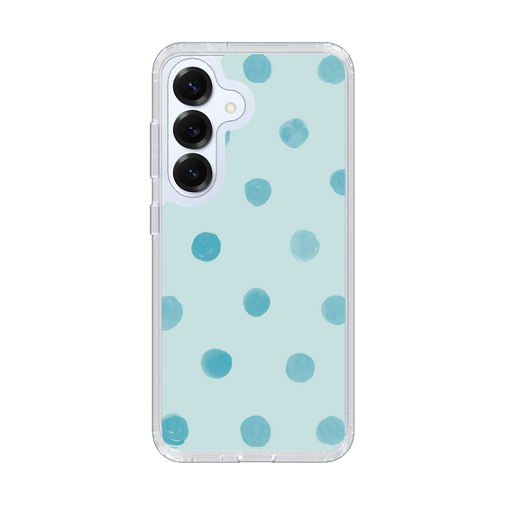 Slim Protection Case［ Watercolor Dots Retro Color - Light Blue ］