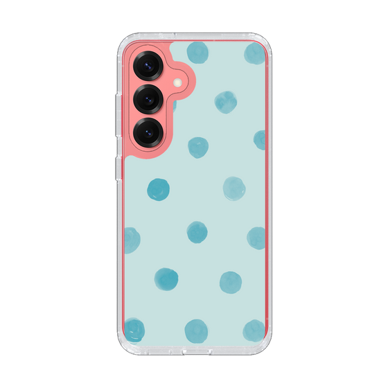 Slim Protection Case［ Watercolor Dots Retro Color - Light Blue ］