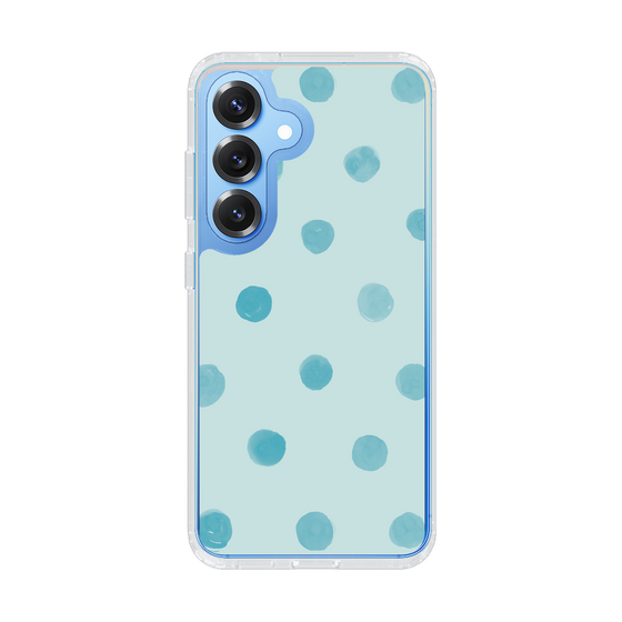 Slim Protection Case［ Watercolor Dots Retro Color - Light Blue ］