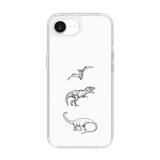 Slim Protection Case［ Dinosaurs No.1 - White ］