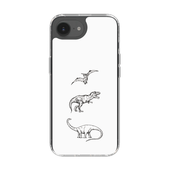 Slim Protection Case［ Dinosaurs No.1 - White ］