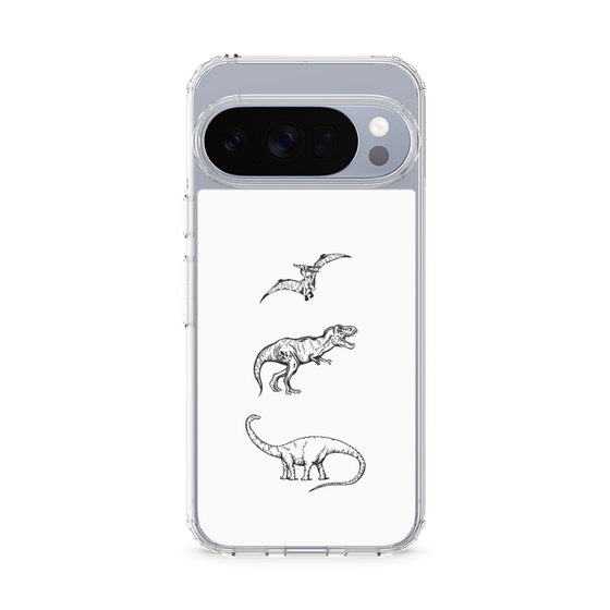 Slim Protection Case［ Dinosaurs No.1 - White ］