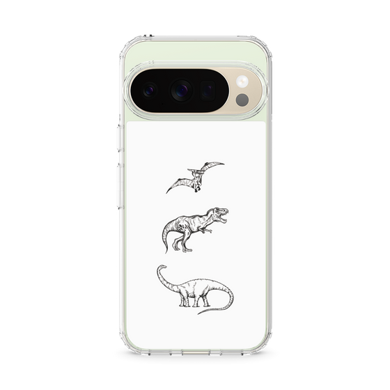Slim Protection Case［ Dinosaurs No.1 - White ］