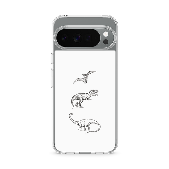 Slim Protection Case［ Dinosaurs No.1 - White ］