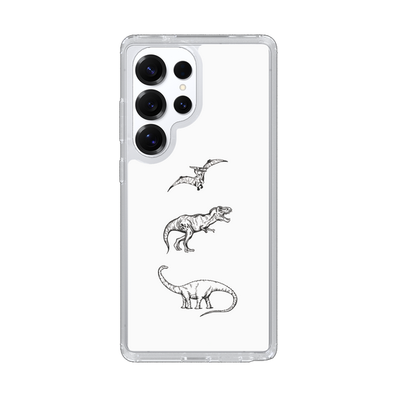 Slim Protection Case［ Dinosaurs No.1 - White ］