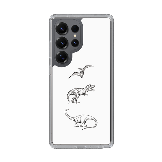 Slim Protection Case［ Dinosaurs No.1 - White ］