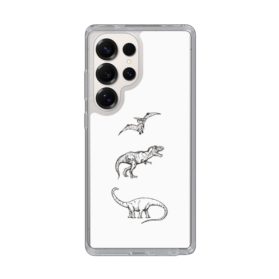 Slim Protection Case［ Dinosaurs No.1 - White ］