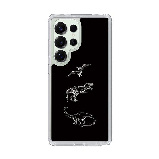 Slim Protection Case［ Dinosaurs No.1 - Black ］