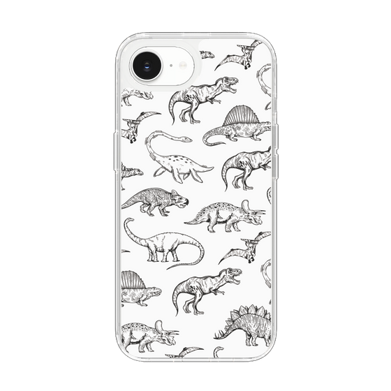 Slim Protection Case［ Dinosaurs No.2 - White ］