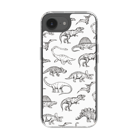 Slim Protection Case［ Dinosaurs No.2 - White ］