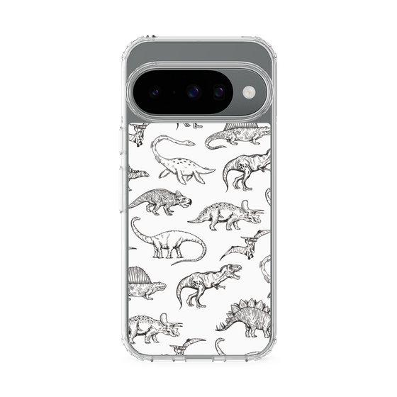 Slim Protection Case［ Dinosaurs No.2 - White ］