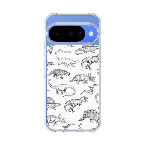 Slim Protection Case［ Dinosaurs No.2 - White ］