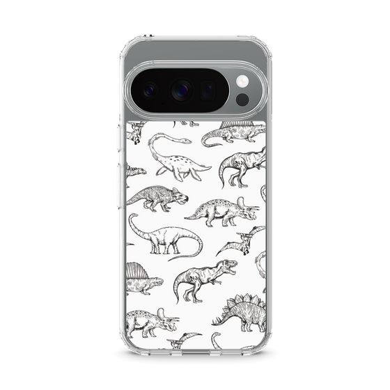 Slim Protection Case［ Dinosaurs No.2 - White ］
