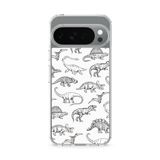 Slim Protection Case［ Dinosaurs No.2 - White ］