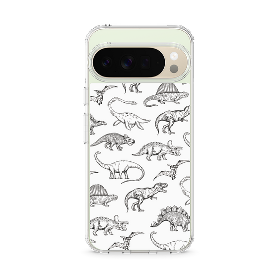 Slim Protection Case［ Dinosaurs No.2 - White ］