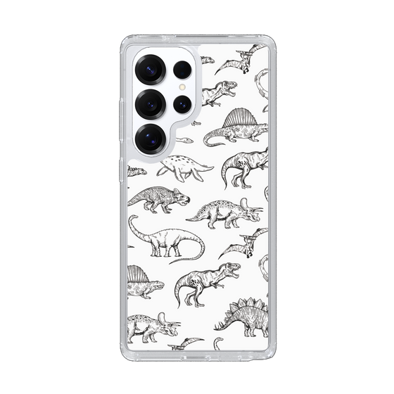 Slim Protection Case［ Dinosaurs No.2 - White ］