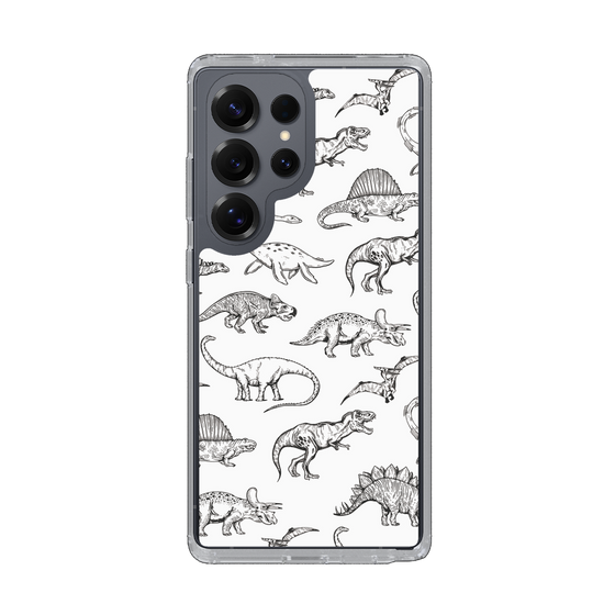 Slim Protection Case［ Dinosaurs No.2 - White ］