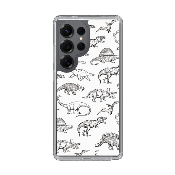 Slim Protection Case［ Dinosaurs No.2 - White ］