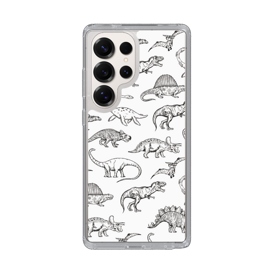 Slim Protection Case［ Dinosaurs No.2 - White ］