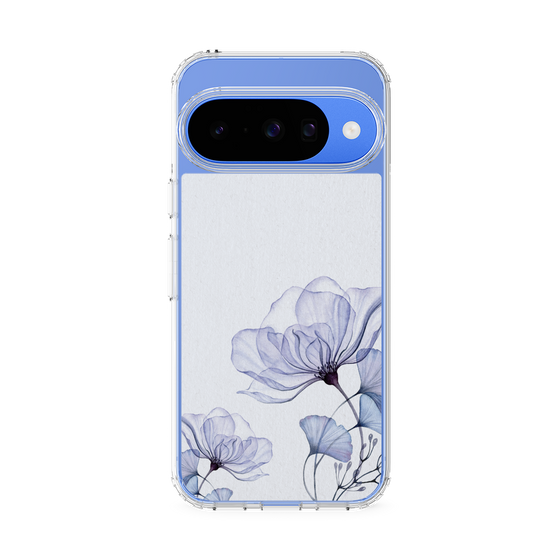 Slim Protection Case［ Natural Flower - blue ］