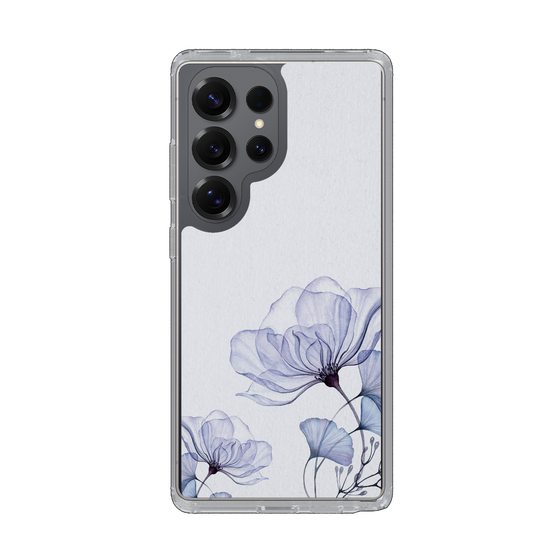 Slim Protection Case［ Natural Flower - blue ］