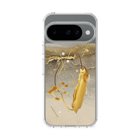 Slim Protection Case［ Marble Nuance Painting Gray ］