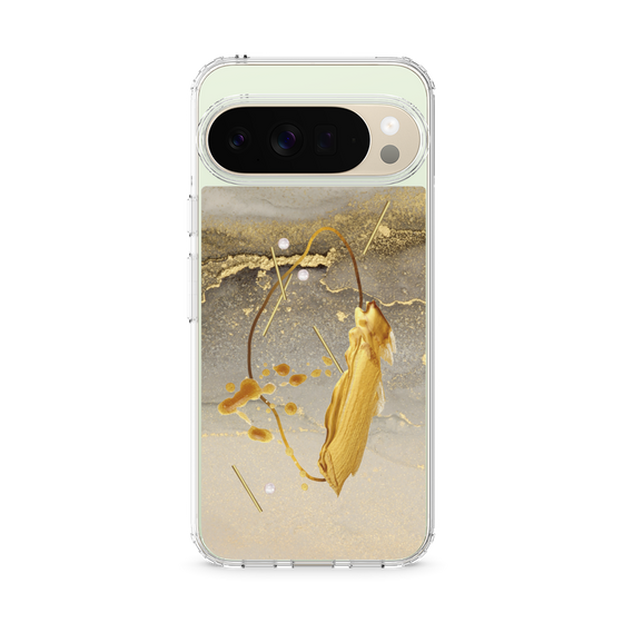Slim Protection Case［ Marble Nuance Painting Gray ］