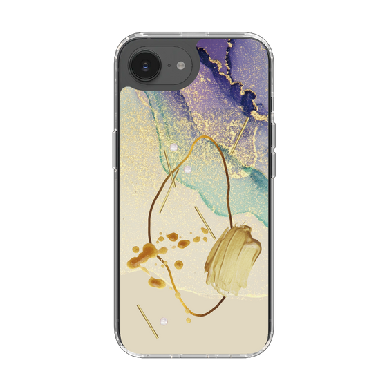 Slim Protection Case［ Marble Nuance Painting Purple ］